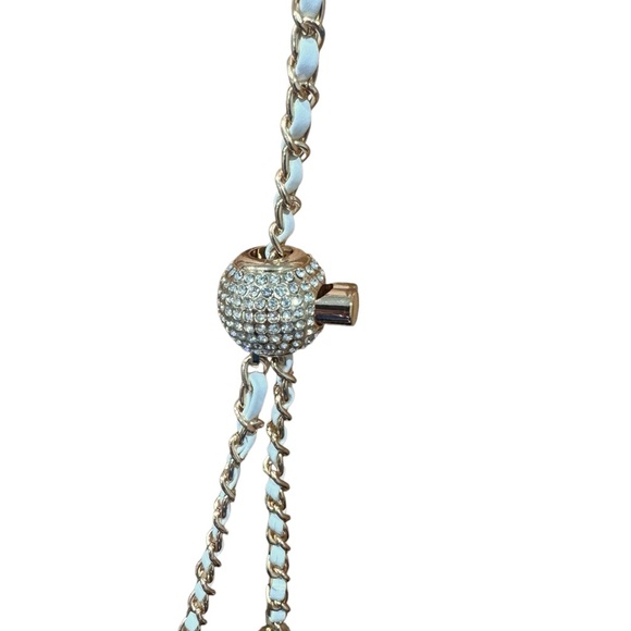 Chain Handbag strap, PU Leather Gold Chain Adjustable - Picture 4 of 4